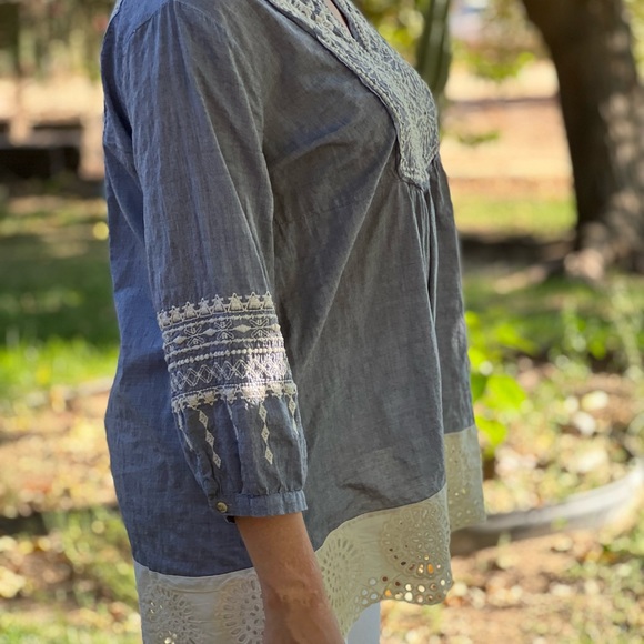 Johnny Was Workshop CIRO BOHO Top Medium - Picture 14 of 16